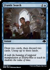 Frantic Search - Dominaria Remastered - Magic: The Gathering card