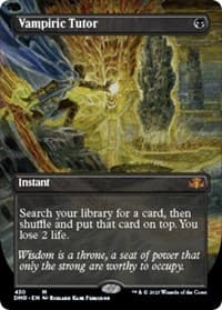 Vampiric Tutor (Borderless) - Dominaria Remastered - Magic: The Gathering card