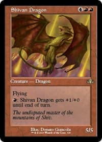 Shivan Dragon (Retro Frame) - Dominaria Remastered - Magic: The Gathering card