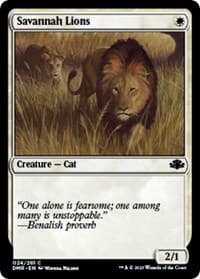 Savannah Lions - Dominaria Remastered - Magic: The Gathering card
