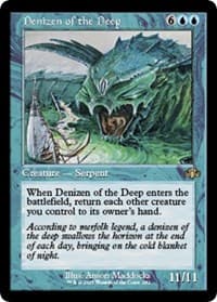 Denizen of the Deep (Retro Frame) - Dominaria Remastered - Magic: The Gathering card