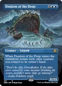 Denizen of the Deep (Borderless) - Dominaria Remastered - Magic: The Gathering card