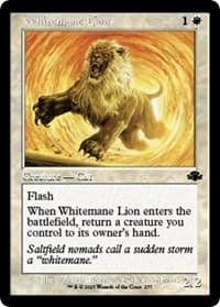 Whitemane Lion (Retro Frame) - Dominaria Remastered - Magic: The Gathering card