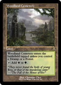 Woodland Cemetery (Retro Frame) - Dominaria Remastered - Magic: The Gathering card