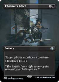 Chainer's Edict (Borderless) - Dominaria Remastered - Magic: The Gathering card