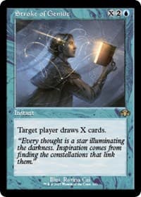 Stroke of Genius (Retro Frame) - Dominaria Remastered - Magic: The Gathering card