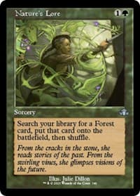 Nature's Lore (Retro Frame) - Dominaria Remastered - Magic: The Gathering card