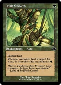 Wild Growth (Retro Frame) - Dominaria Remastered - Magic: The Gathering card