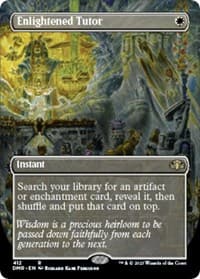 Enlightened Tutor (Borderless) - Dominaria Remastered - Magic: The Gathering card