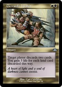 Gerrard's Verdict (Retro Frame) - Dominaria Remastered - Magic: The Gathering card