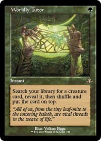 Worldly Tutor (Retro Frame) - Dominaria Remastered - Magic: The Gathering card