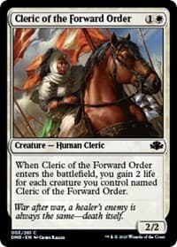 Cleric of the Forward Order - Dominaria Remastered - Magic: The Gathering card