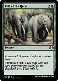 Call of the Herd - Dominaria Remastered - Magic: The Gathering card