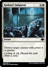 Radiant's Judgment - Dominaria Remastered - Magic: The Gathering card