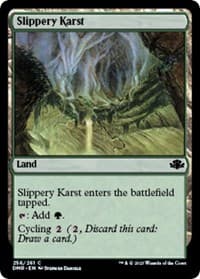 Slippery Karst - Dominaria Remastered - Magic: The Gathering card