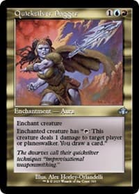 Quicksilver Dagger (Retro Frame) - Dominaria Remastered - Magic: The Gathering card
