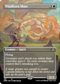 Windborn Muse (Borderless) - Dominaria Remastered - Magic: The Gathering card