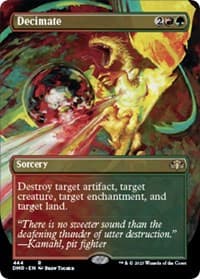 Decimate (Borderless) - Dominaria Remastered - Magic: The Gathering card