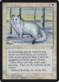 Arctic Foxes - Ice Age - Magic: The Gathering card