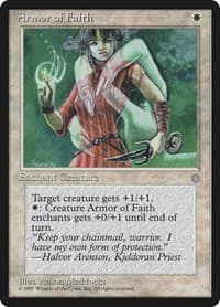 Armor of Faith - Ice Age - Magic: The Gathering card