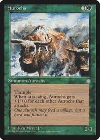 Aurochs - Ice Age - Magic: The Gathering card