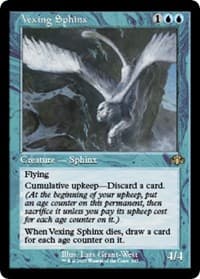 Vexing Sphinx (Retro Frame) - Dominaria Remastered - Magic: The Gathering card