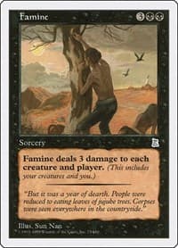 Famine - Portal Three Kingdoms - Magic: The Gathering card