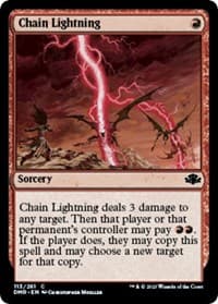 Chain Lightning - Dominaria Remastered - Magic: The Gathering card
