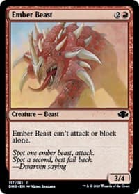 Ember Beast - Dominaria Remastered - Magic: The Gathering card