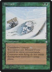 Blizzard - Ice Age - Magic: The Gathering card