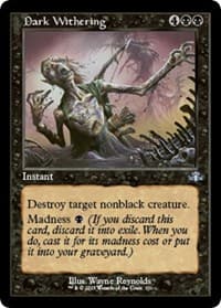 Dark Withering (Retro Frame) - Dominaria Remastered - Magic: The Gathering card