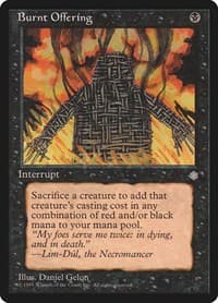 Burnt Offering - Ice Age - Magic: The Gathering card