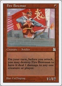 Fire Bowman - Portal Three Kingdoms - Magic: The Gathering card