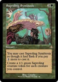 Saproling Symbiosis (Retro Frame) - Dominaria Remastered - Magic: The Gathering card