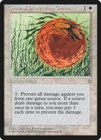 Circle of Protection: Green - Ice Age - Magic: The Gathering card