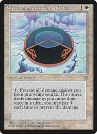 Circle of Protection: White - Ice Age - Magic: The Gathering card