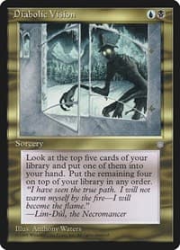 Diabolic Vision - Ice Age - Magic: The Gathering card