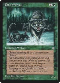 Dire Wolves - Ice Age - Magic: The Gathering card