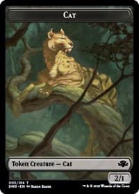 Cat Token (003) - Dominaria Remastered - Magic: The Gathering card