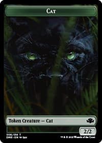 Cat Token (008) - Dominaria Remastered - Magic: The Gathering card
