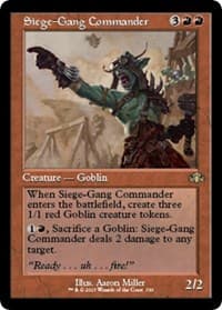 Siege-Gang Commander (Retro Frame) - Dominaria Remastered - Magic: The Gathering card