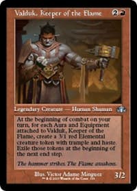 Valduk, Keeper of the Flame (Retro Frame) - Dominaria Remastered - Magic: The Gathering card