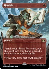 Gamble (Borderless) - Dominaria Remastered - Magic: The Gathering card