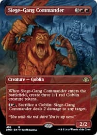 Siege-Gang Commander (Borderless) - Dominaria Remastered - Magic: The Gathering card
