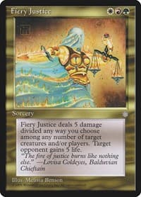 Fiery Justice - Ice Age - Magic: The Gathering card