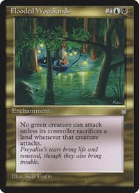 Flooded Woodlands - Ice Age - Magic: The Gathering card
