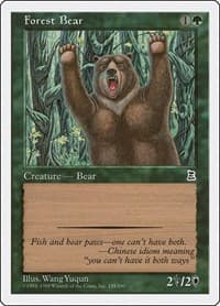 Forest Bear - Portal Three Kingdoms - Magic: The Gathering card