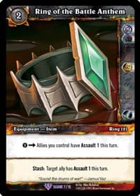 Ring of the Battle Anthem - CRP - WoW card