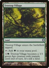 Treetop Village - Duel Decks: Knights vs. Dragons - Magic: The Gathering card