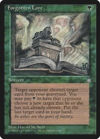 Forgotten Lore - Ice Age - Magic: The Gathering card